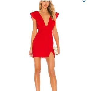Superdown  Harlow revolve mini dress red size small New